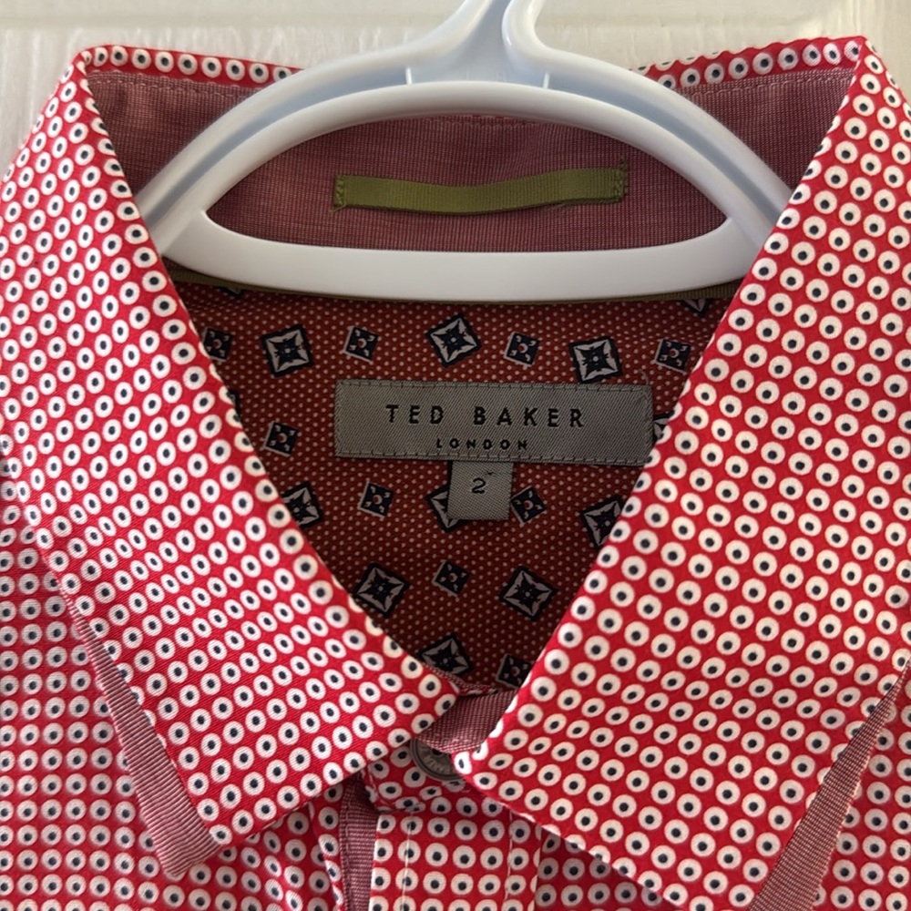 Ted Baker London Men's Dress Shirt Neck Size 15 Gorgeous, Mint Condition - Picture 6 of 9